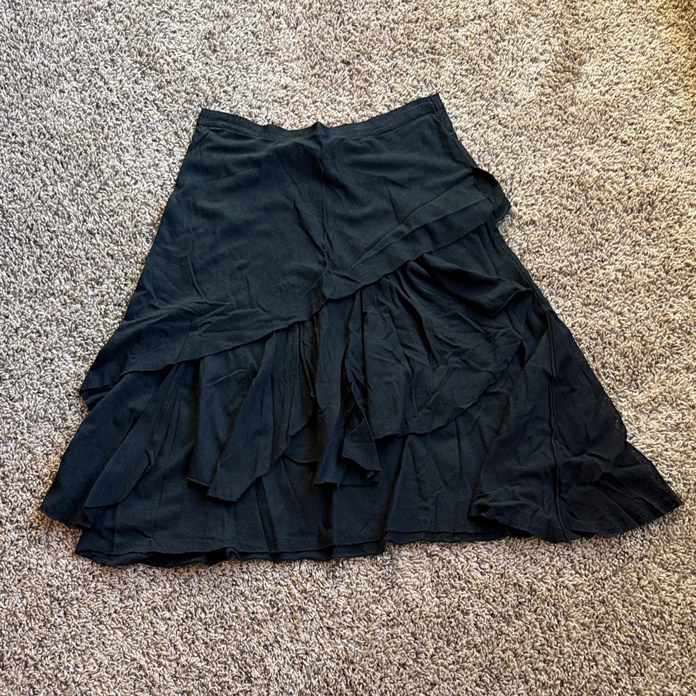 Free People Black Asymmetrical Skirt